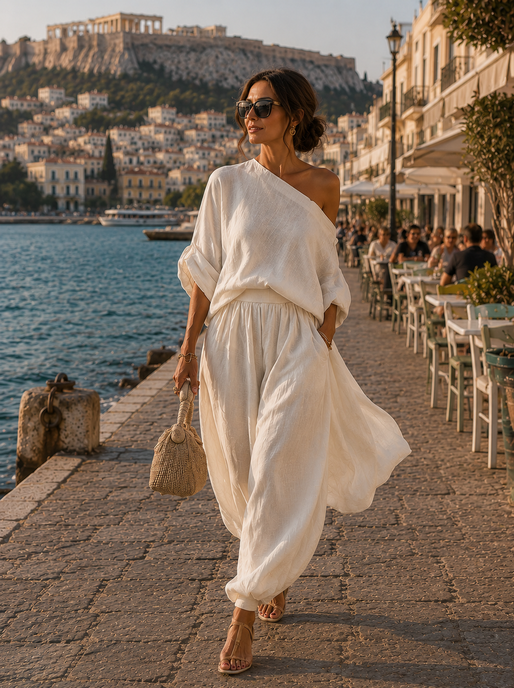 Eleonora | Set Elegante a Due Pezzi con Spalla Scoperta - Stile e Femminilità