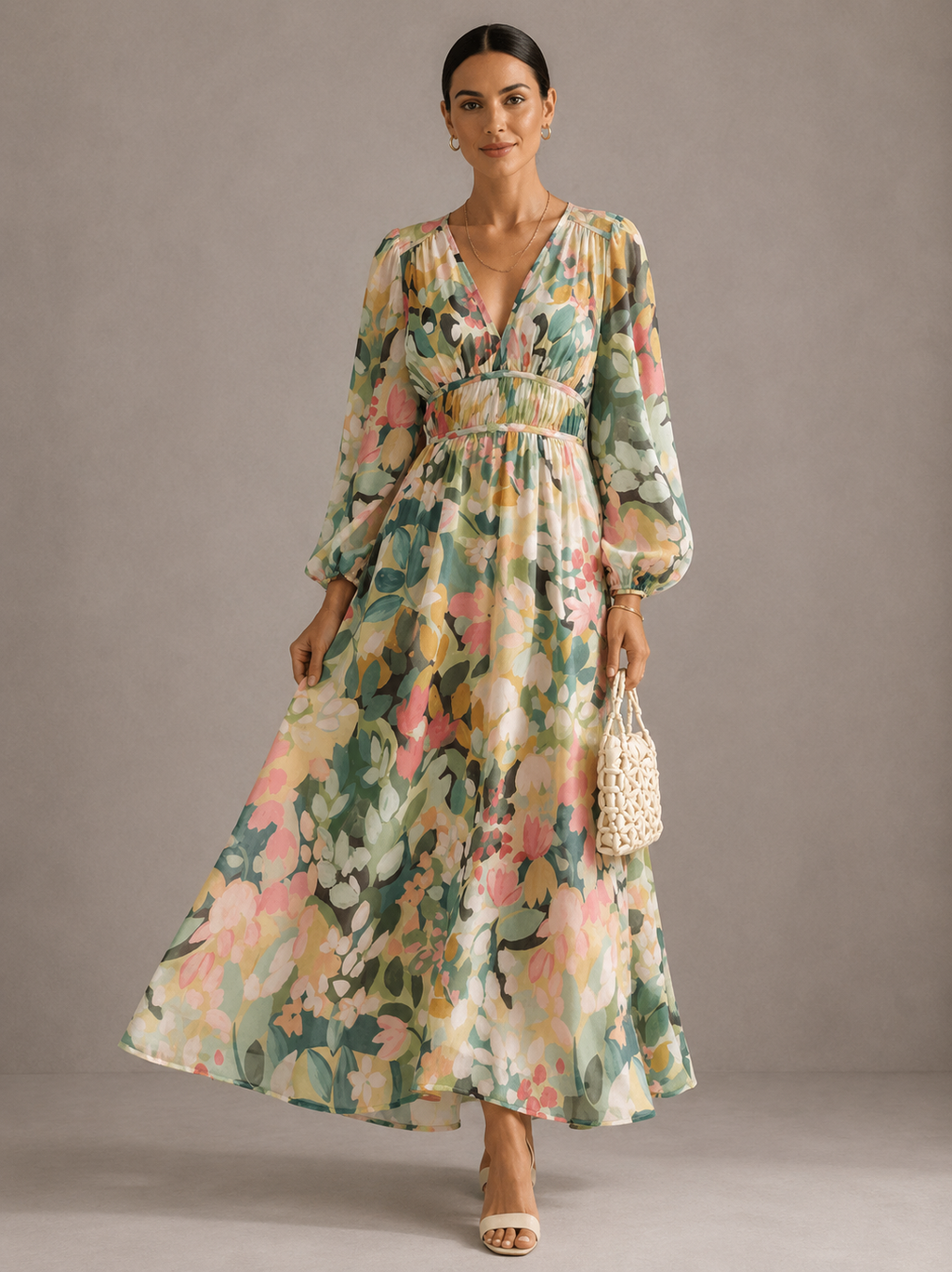 Celine | Abito Femminile Elegante con Fantasia Floreale - Stile Unico per Ogni Occasione