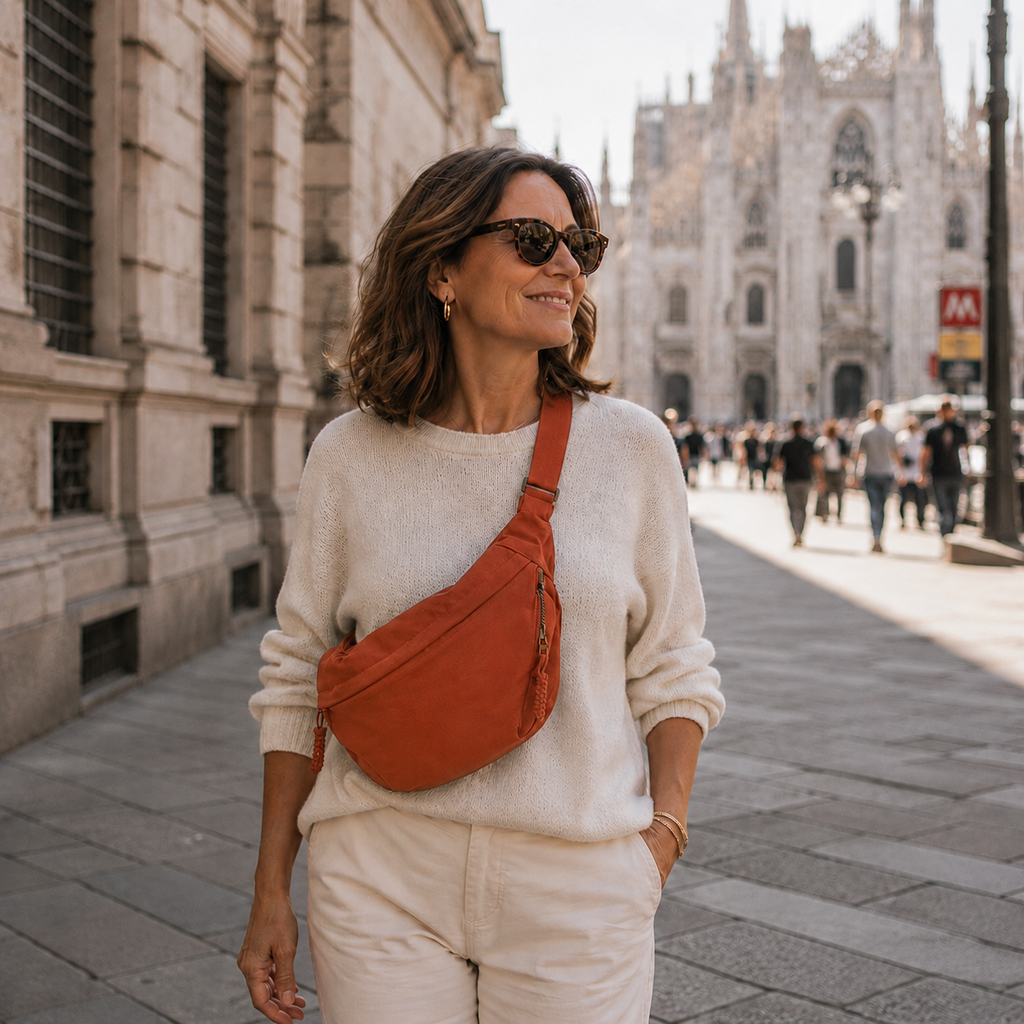 Margherita | Borsa a Spalla Arancione - Stile e Vivacità per Ogni Occasione!