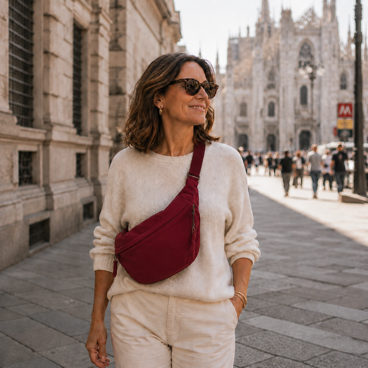 Serafina | Elegante Borsa a Spalla Bordeaux per Stile e Comfort