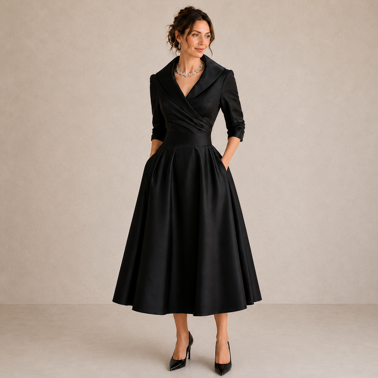 ALICIA | Abito Midi Elegante per Ogni Occasione