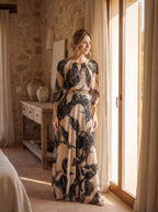 Vestito in Chiffon Stampato: Eleganza Fluttuante per Ogni Occasione!