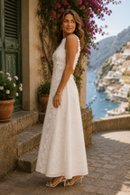 Della | Abito Maxi Ricamato Elegante per un Look da Favola