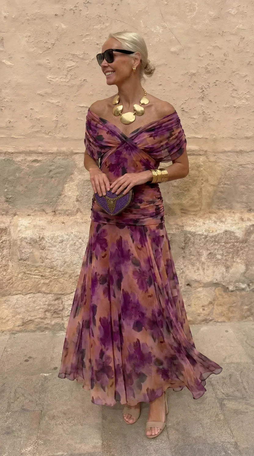 Hendrika | Abito da Sera Corallo Elegante e Raffinato