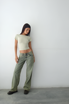 MIA | Jeans a gamba larga a vita bassa - Stile e Comfort per Ogni Occasione!