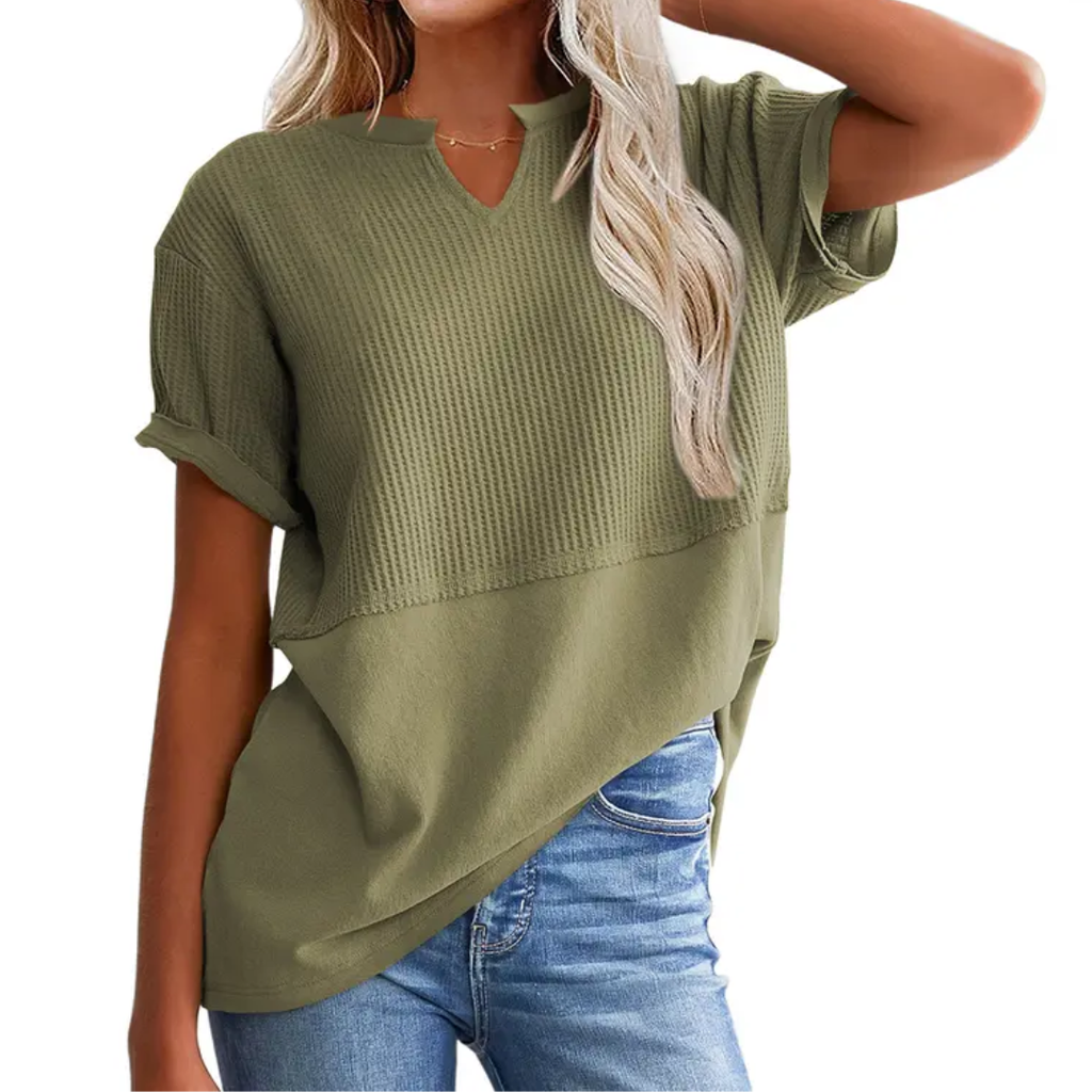 GRACIE™ – Maglia Viscosa Comoda a Righe: Stile e Comfort per Ogni Occasione!