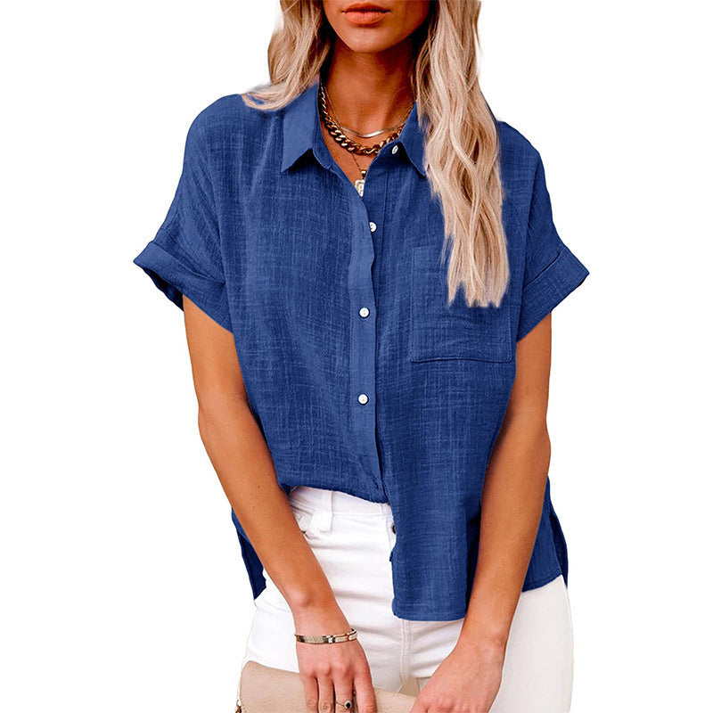 Audrine™ – Blusa Casual e Confortevole con Bottoni per un Look Trendy!