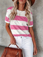 KAELY™ – T-shirt Classica a Righe: Stile Rilassato per Ogni Occasione!