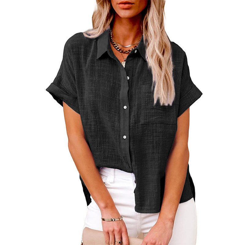 Audrine™ – Blusa Casual e Confortevole con Bottoni per un Look Trendy!