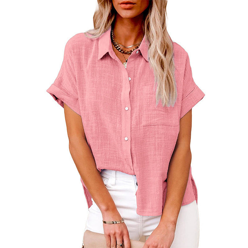 Audrine™ – Blusa Casual e Confortevole con Bottoni per un Look Trendy!