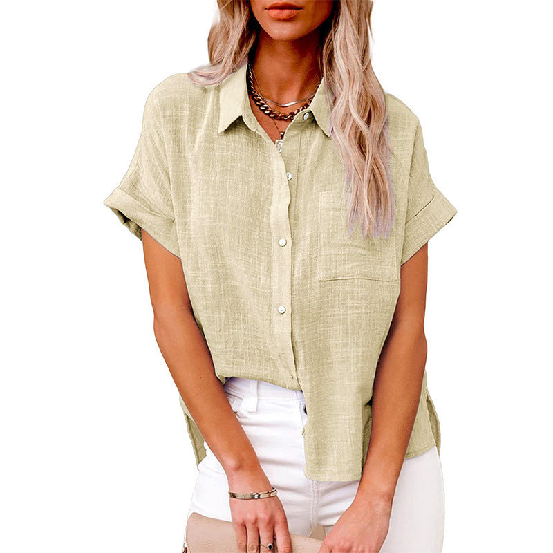 Audrine™ – Blusa Casual e Confortevole con Bottoni per un Look Trendy!