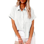 Audrine™ – Blusa Casual e Confortevole con Bottoni per un Look Trendy!