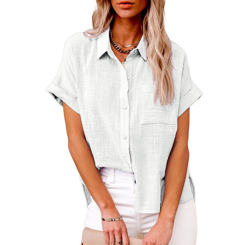 Audrine™ – Blusa Casual e Confortevole con Bottoni per un Look Trendy!