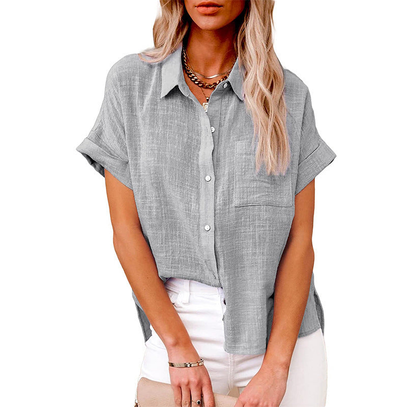 Audrine™ – Blusa Casual e Confortevole con Bottoni per un Look Trendy!