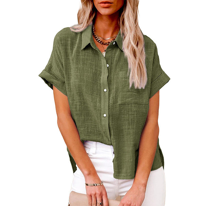 Audrine™ – Blusa Casual e Confortevole con Bottoni per un Look Trendy!