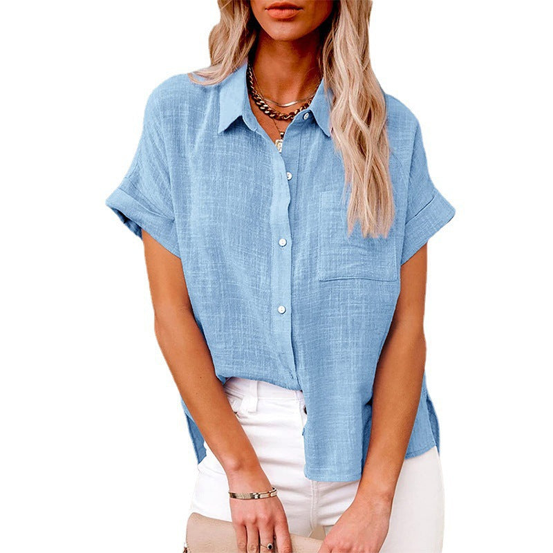Audrine™ – Blusa Casual e Confortevole con Bottoni per un Look Trendy!