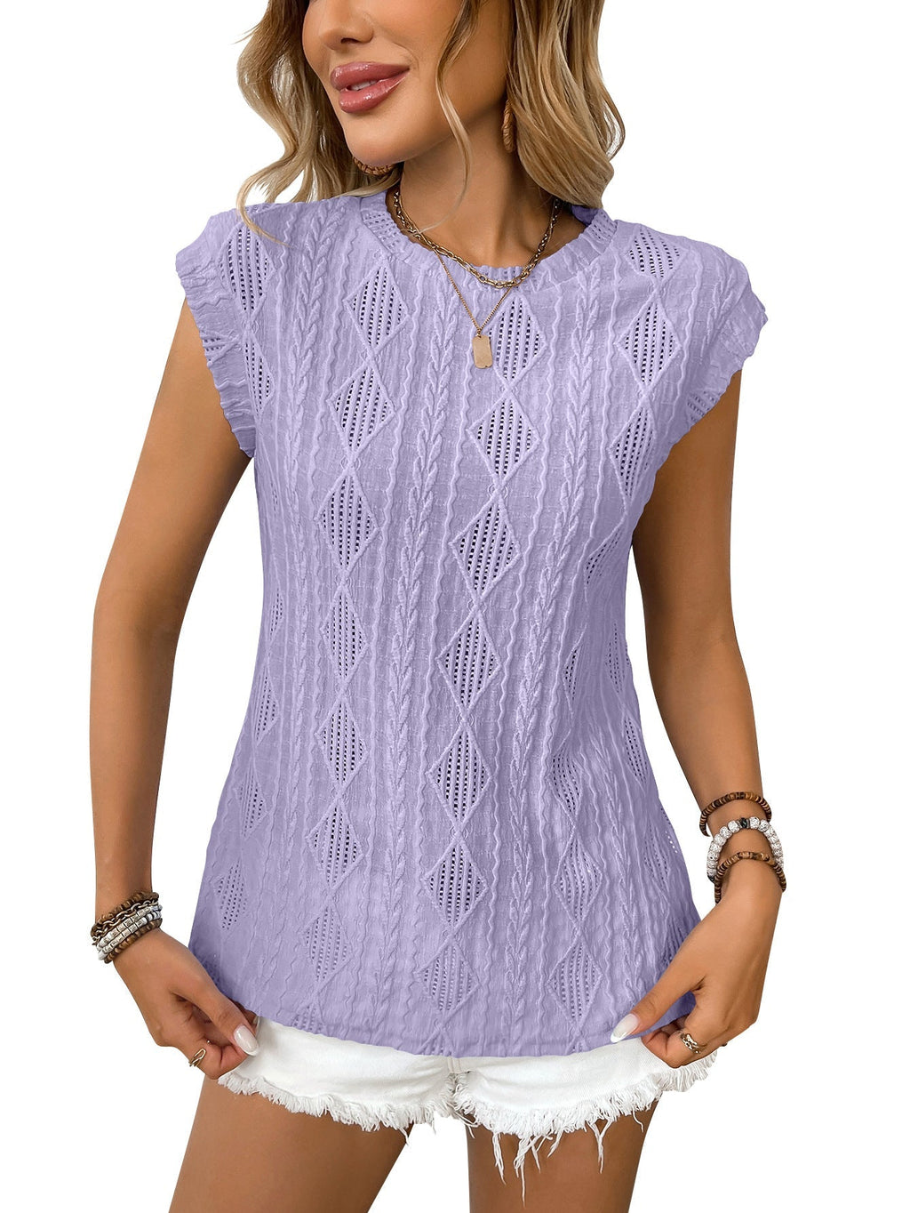 DELICE™ – T-shirt Chic in Morbida Maglia Leggera per uno Stile Unico!
