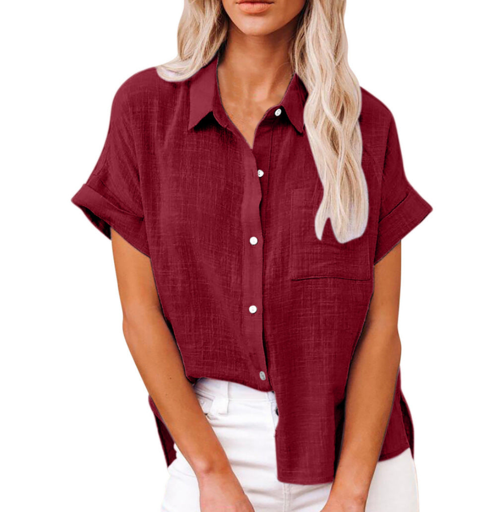 Audrine™ – Blusa Casual e Confortevole con Bottoni per un Look Trendy!