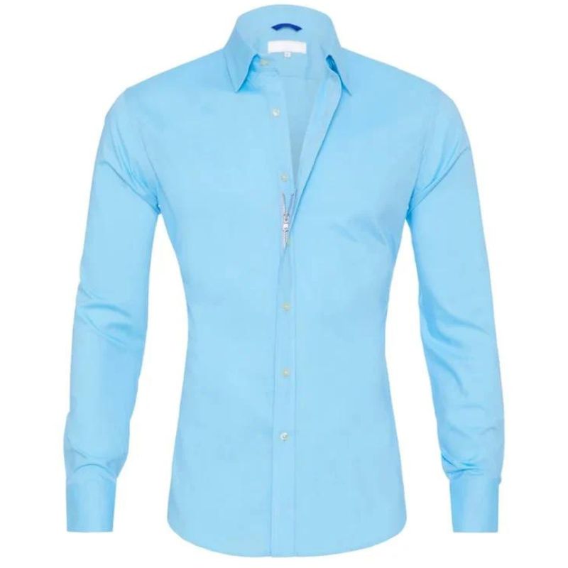 Camicia Antipiega Leo con Zip - Stile e Comfort in Ogni Occasione!