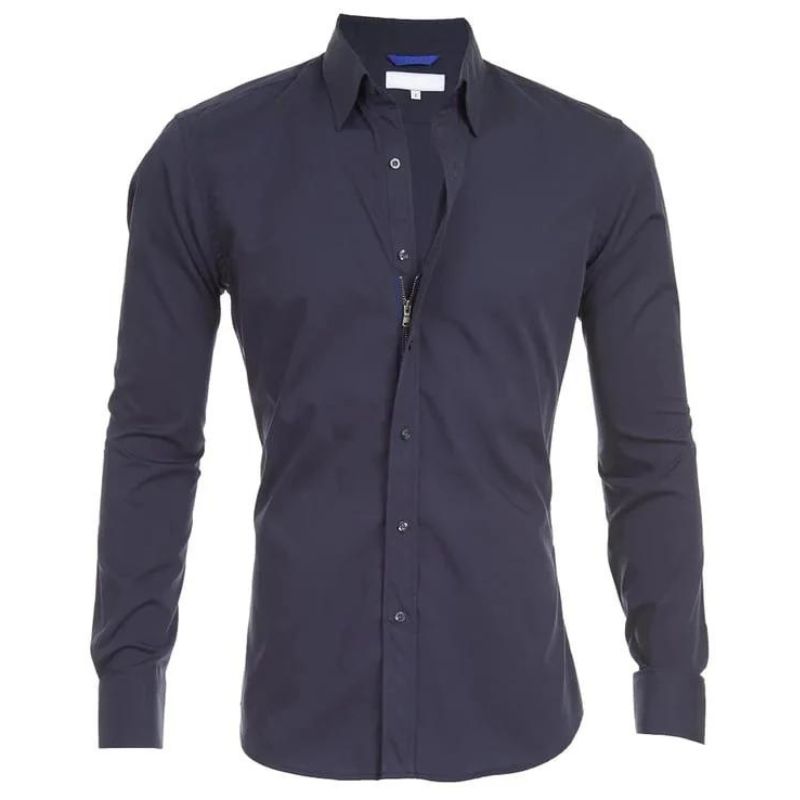 Camicia Antipiega Leo con Zip - Stile e Comfort in Ogni Occasione!