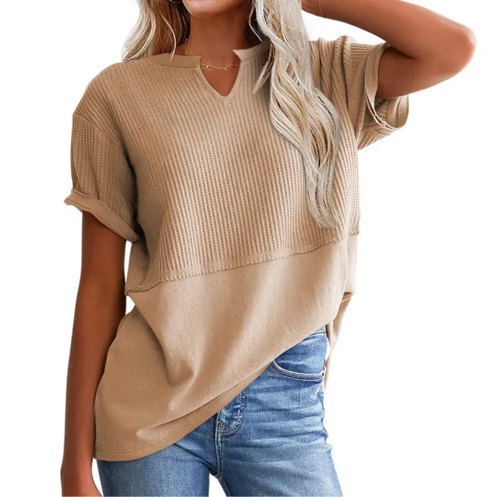 GRACIE™ – Maglia Viscosa Comoda a Righe: Stile e Comfort per Ogni Occasione!