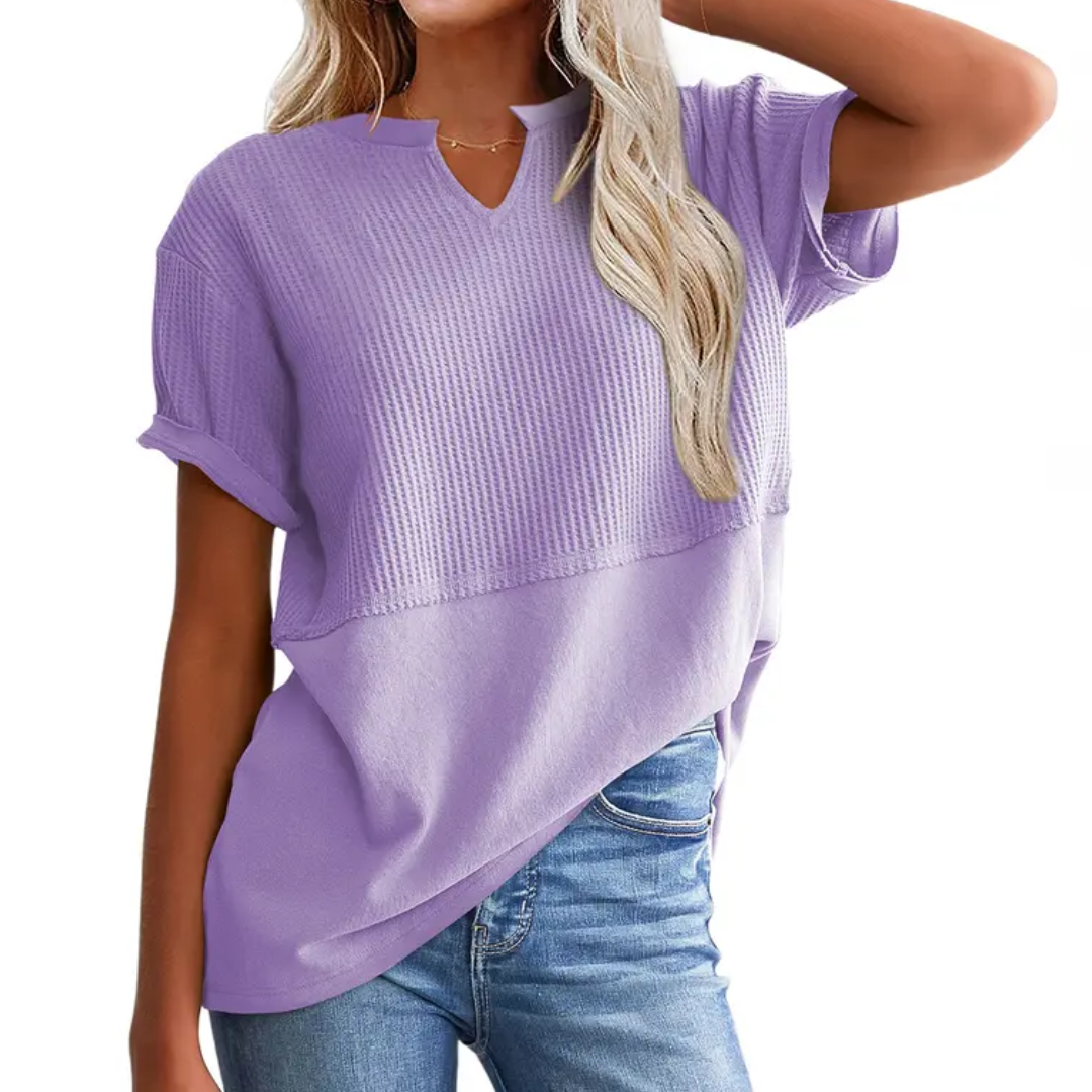 GRACIE™ – Maglia Viscosa Comoda a Righe: Stile e Comfort per Ogni Occasione!