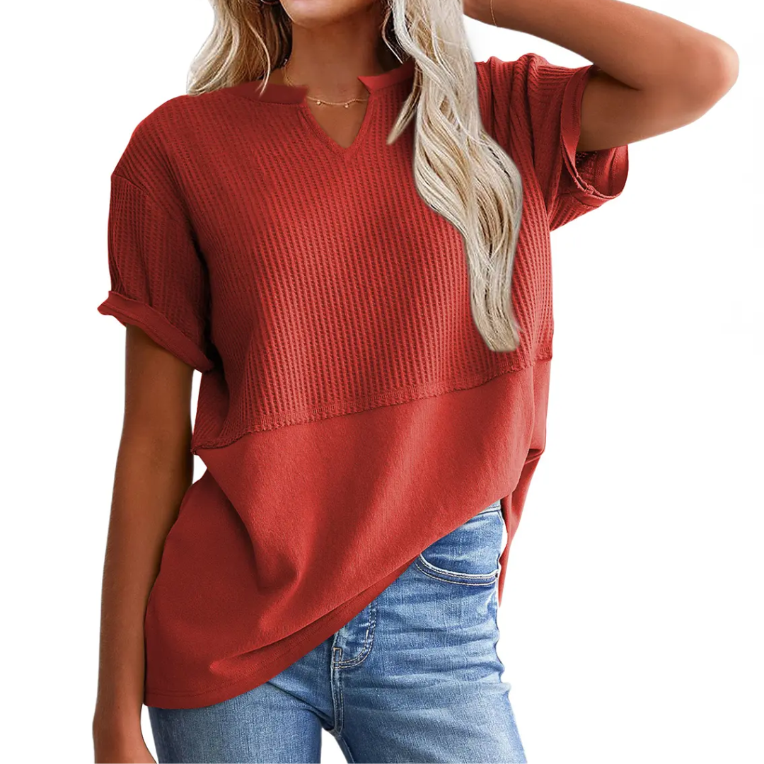 GRACIE™ – Maglia Viscosa Comoda a Righe: Stile e Comfort per Ogni Occasione!