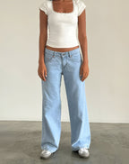 MIA | Jeans a gamba larga a vita bassa - Stile e Comfort per Ogni Occasione!