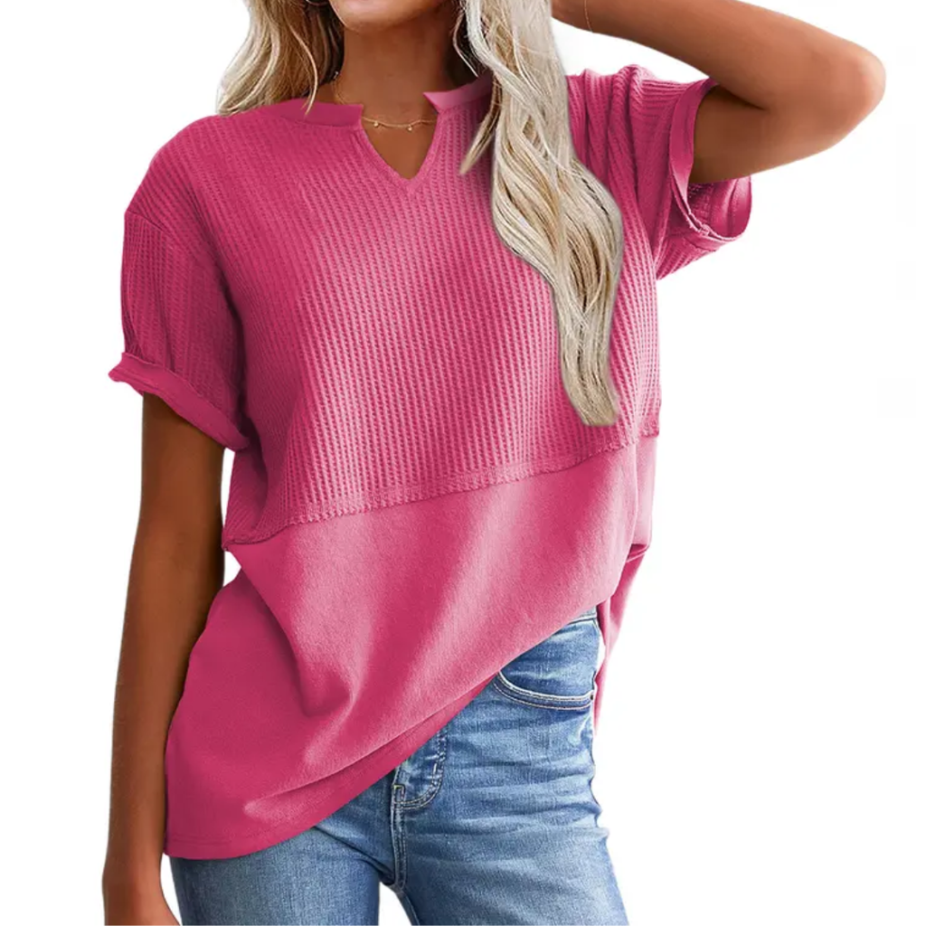 GRACIE™ – Maglia Viscosa Comoda a Righe: Stile e Comfort per Ogni Occasione!