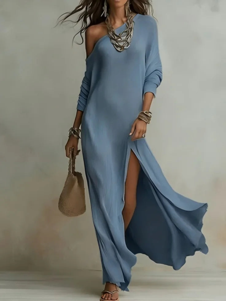 Sofia™ |  Abito elegante a tinta unita