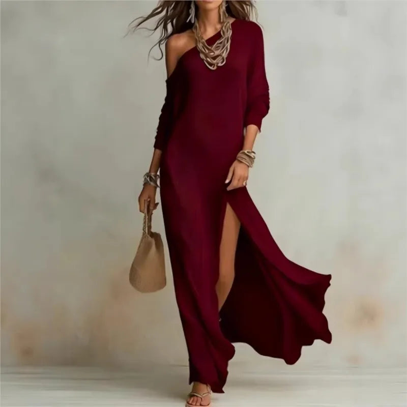 Sofia™ |  Abito elegante a tinta unita