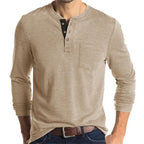 Camicia Henley Classica Logan - Stile Inconfondibile e Comfort Assoluto
