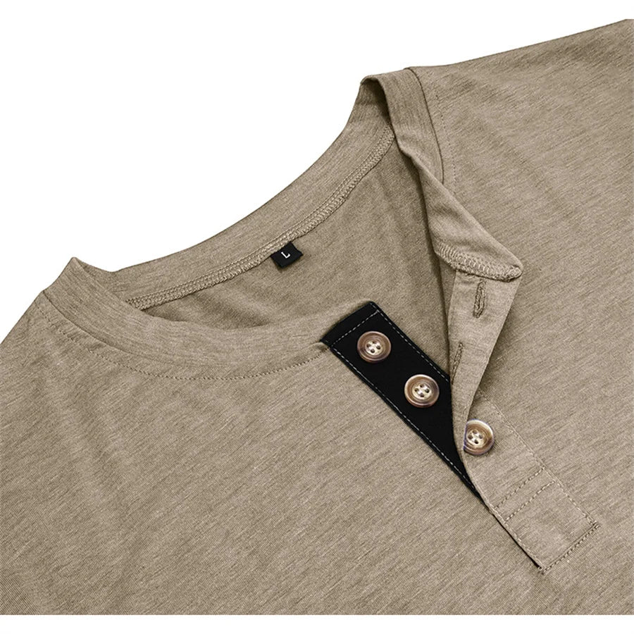 Camicia Henley Classica Logan - Stile Inconfondibile e Comfort Assoluto