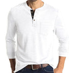 Camicia Henley Classica Logan - Stile Inconfondibile e Comfort Assoluto