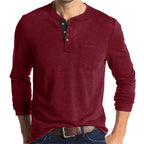 Camicia Henley Classica Logan - Stile Inconfondibile e Comfort Assoluto