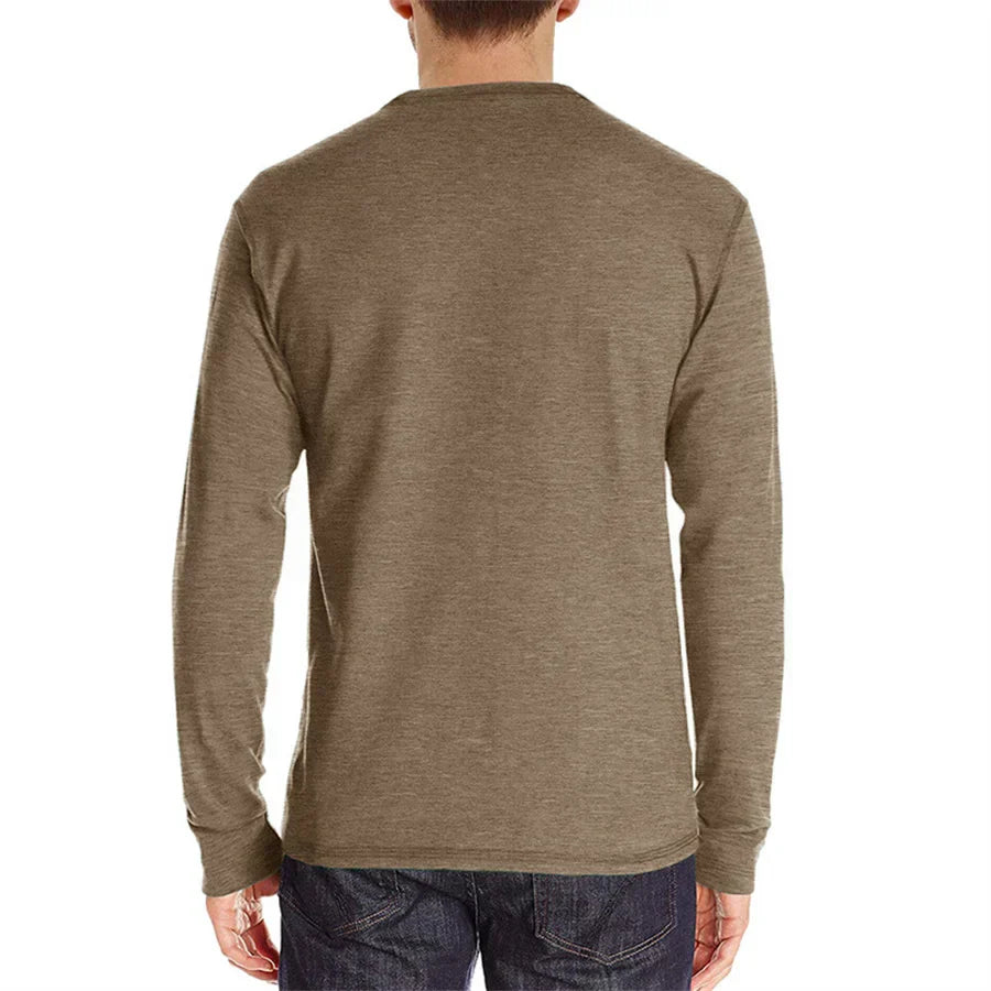 Camicia Henley Classica Logan - Stile Inconfondibile e Comfort Assoluto