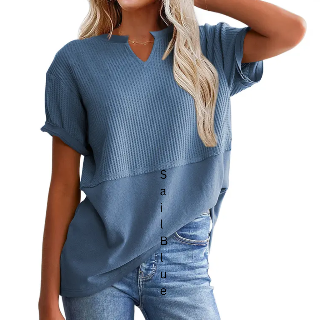 GRACIE™ – Maglia Viscosa Comoda a Righe: Stile e Comfort per Ogni Occasione!