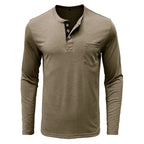 Camicia Henley Classica Logan - Stile Inconfondibile e Comfort Assoluto