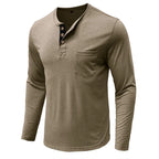Camicia Henley Classica Logan - Stile Inconfondibile e Comfort Assoluto
