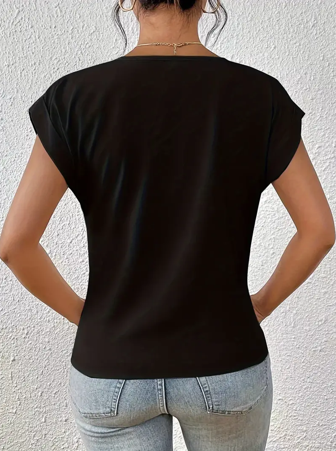 BELLE™ | Elegante Top V-Neck per un Look Raffinato