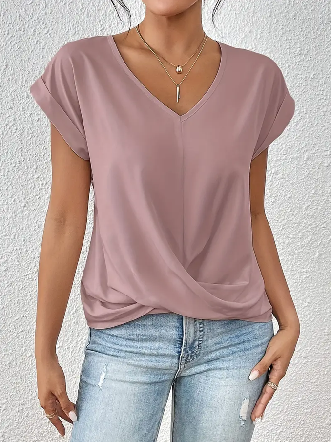 BELLE™ | Elegante Top V-Neck per un Look Raffinato