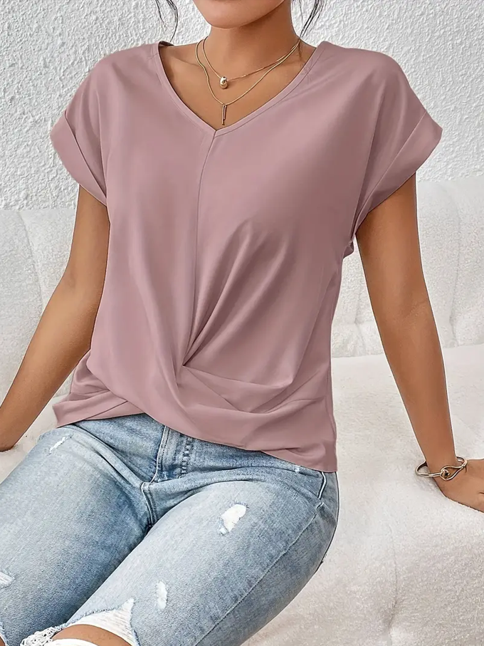 BELLE™ | Elegante Top V-Neck per un Look Raffinato