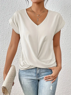 BELLE™ | Elegante Top V-Neck per un Look Raffinato