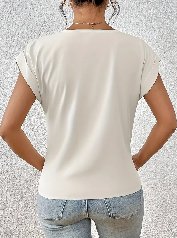 BELLE™ | Elegante Top V-Neck per un Look Raffinato