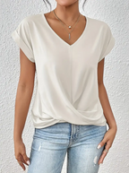 BELLE™ | Elegante Top V-Neck per un Look Raffinato