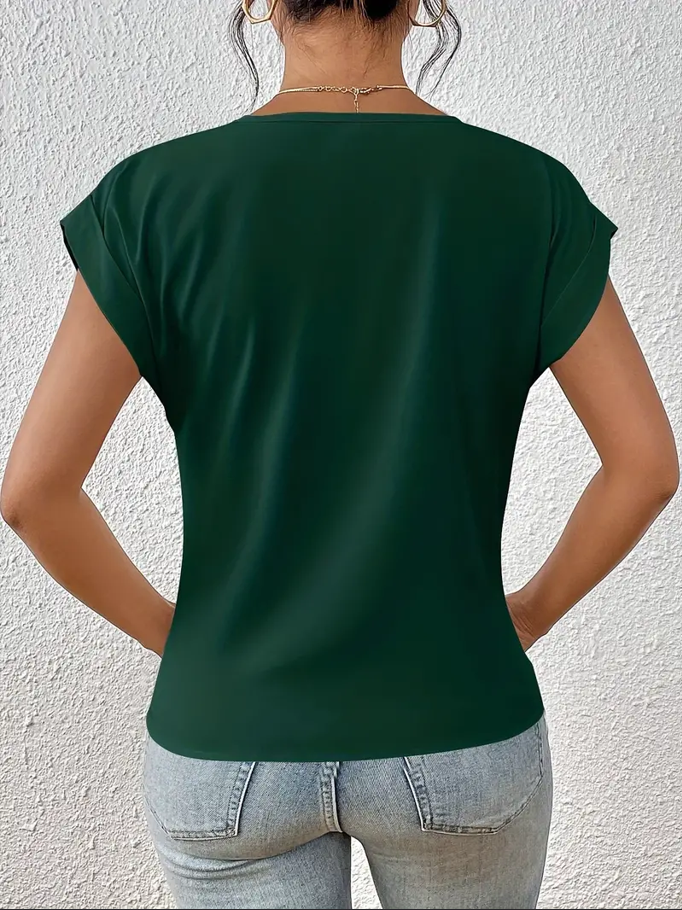 BELLE™ | Elegante Top V-Neck per un Look Raffinato