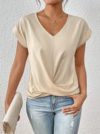 BELLE™ | Elegante Top V-Neck per un Look Raffinato
