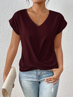 BELLE™ | Elegante Top V-Neck per un Look Raffinato