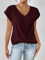 BELLE™ | Elegante Top V-Neck per un Look Raffinato