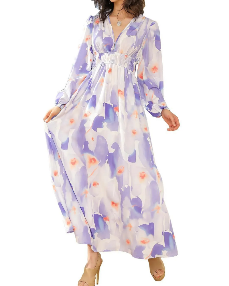 Celine | Abito Femminile Elegante con Fantasia Floreale - Stile Unico per Ogni Occasione
